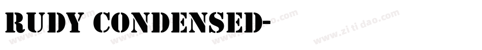 Rudy Condensed字体转换